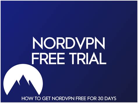 nordvpn free trial code